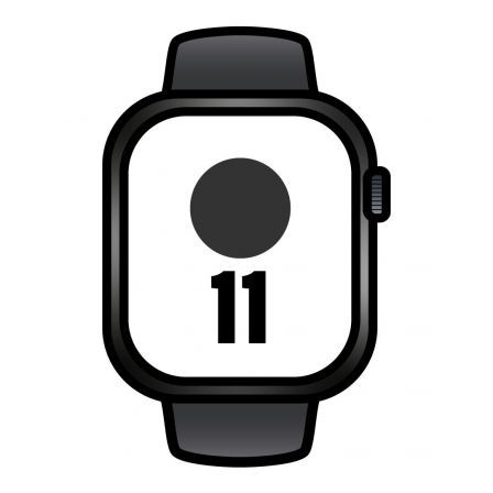 Apple Watch Series 11 GPS + Cellular 46mm Caja de Aluminio Negro Correa Deportiva Negro S/M (Modelo MFC24QL/A) Apple Watch Series 11 GPS + Cellular 46mm Caja de Aluminio Negro Correa Deportiva Negro S/M (Modelo MFC24QL/A)